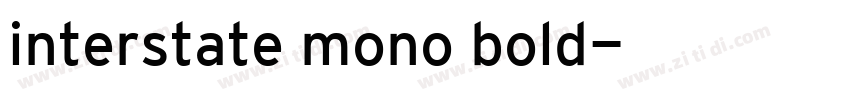 interstate mono bold字体转换